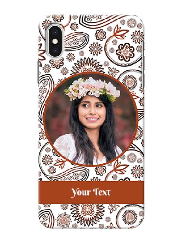 Custom iPhone XS Max phone cases online: Abstract Floral Design 