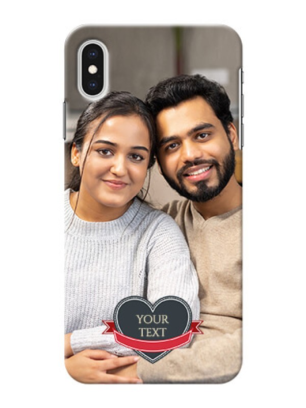 Custom iPhone XS Max mobile back covers online: Just Married Couple Design