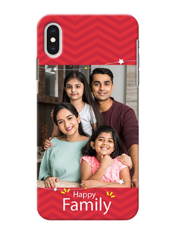 Custom iPhone XS Max customized phone cases: Happy Family Design