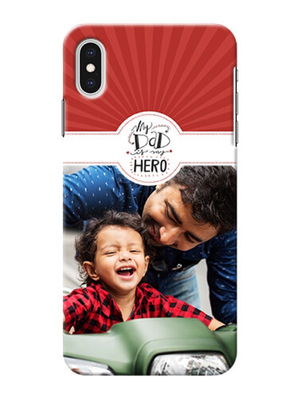 Custom iPhone XS Max custom mobile phone cases: My Dad Hero Design
