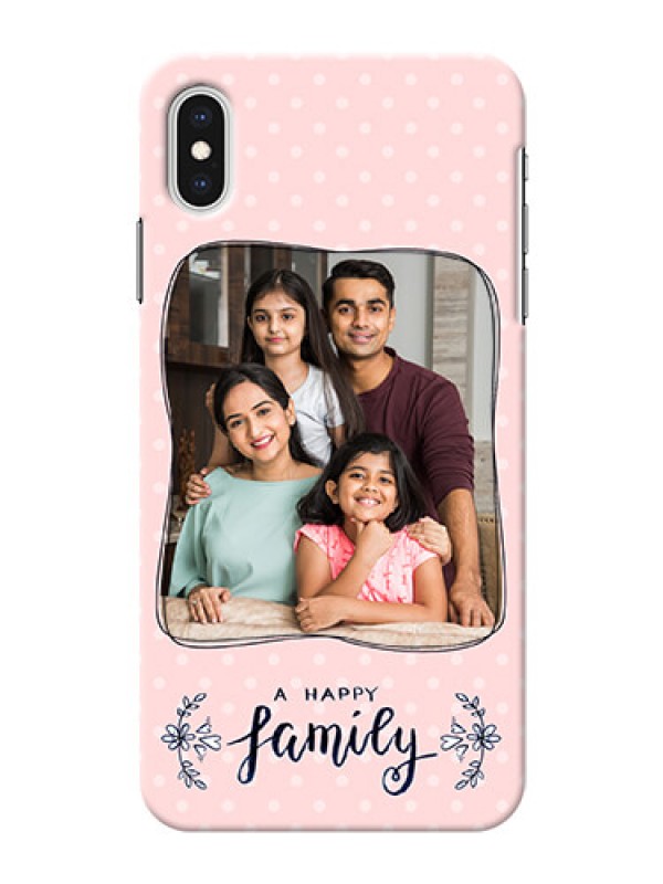Custom iPhone XS Max Personalized Phone Cases: Family with Dots Design