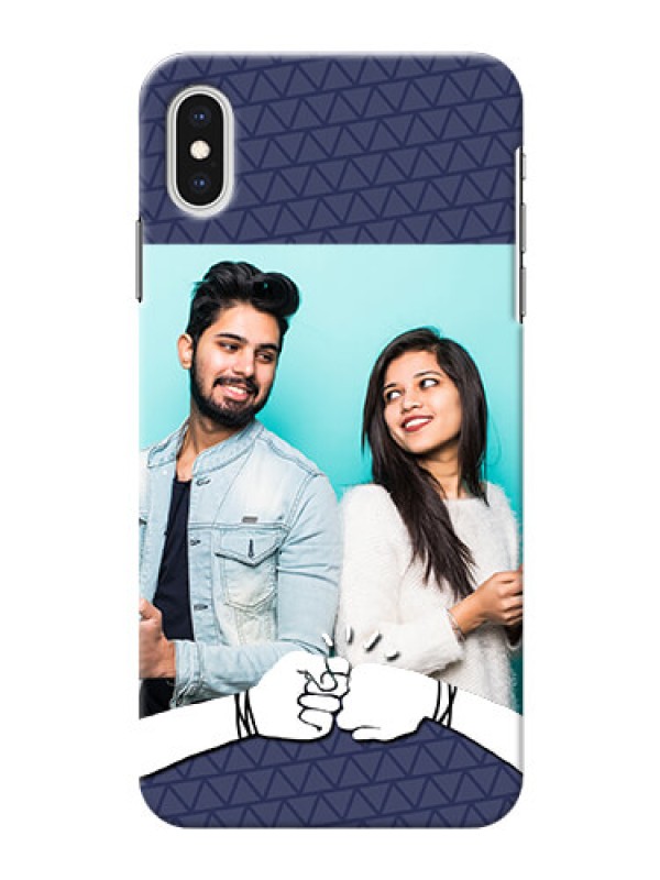 Custom iPhone XS Max Mobile Covers Online with Best Friends Design  