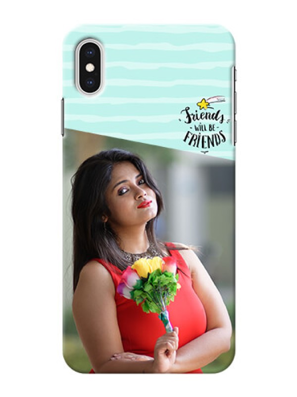 Custom iPhone XS Max Mobile Back Covers: Friends Picture Icon Design