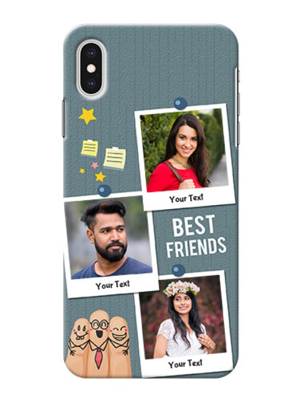 Custom iPhone XS Max Mobile Cases: Sticky Frames and Friendship Design