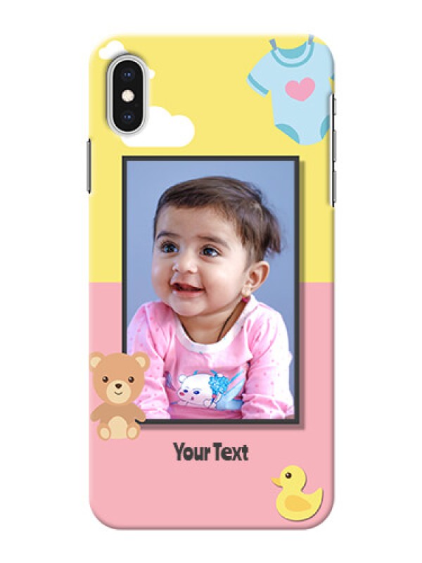 Custom iPhone XS Max Back Covers: Kids 2 Color Design