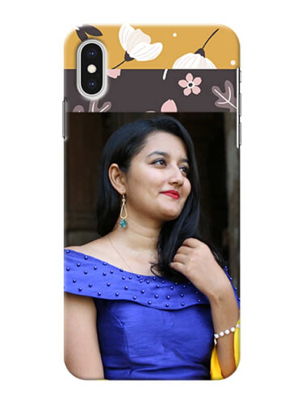 Custom iPhone XS Max mobile cases online: Stylish Floral Design