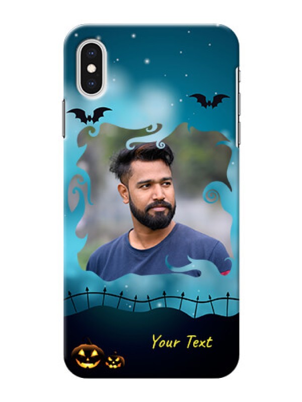 Custom iPhone XS Max Personalised Phone Cases: Halloween frame design