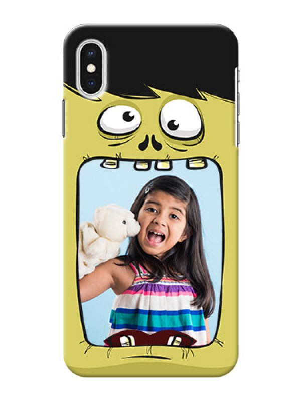Custom iPhone XS Max Mobile Covers: Cartoon monster back case Design