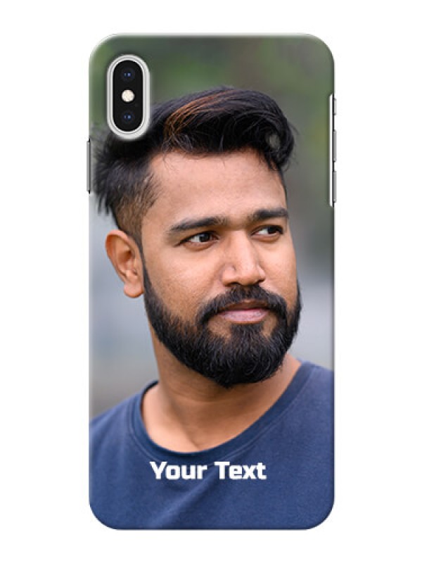 Custom Iphone Xs Max Mobile Cover: Photo with Text