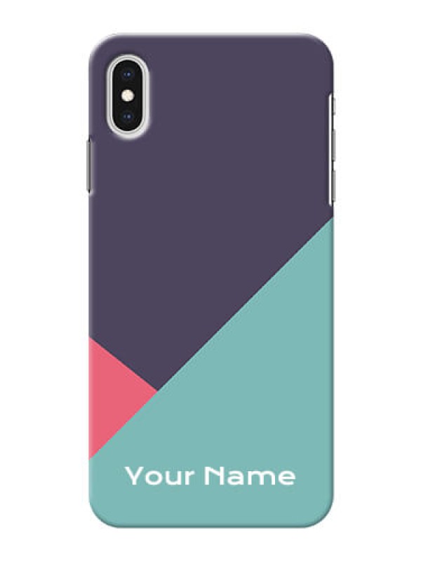 Custom iPhone Xs Max Custom Phone Cases: Tri Color abstract Design