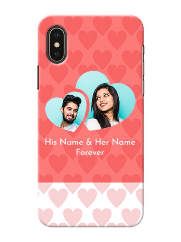 Custom iPhone XS personalized phone covers: Couple Pic Upload Design