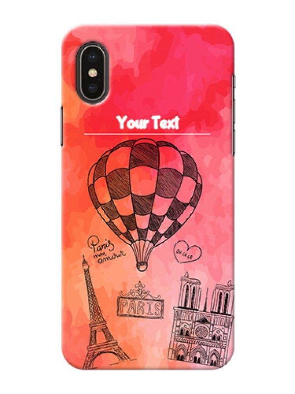 Custom iPhone XS Personalized Mobile Covers: Paris Theme Design
