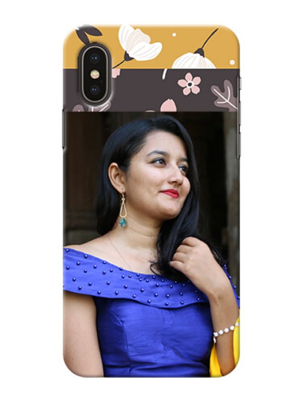 Custom iPhone XS mobile cases online: Stylish Floral Design