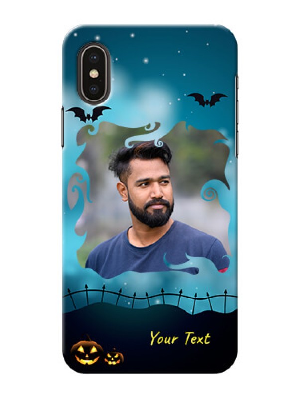 Custom iPhone XS Personalised Phone Cases: Halloween frame design