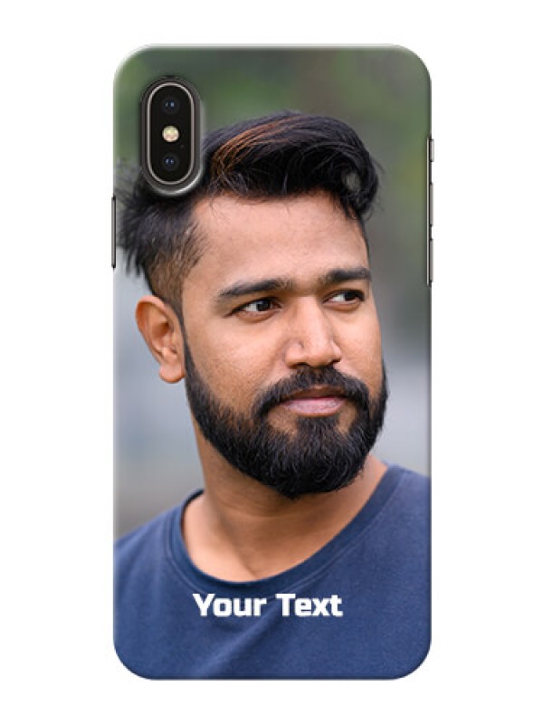 Custom Iphone Xs Mobile Cover: Photo with Text