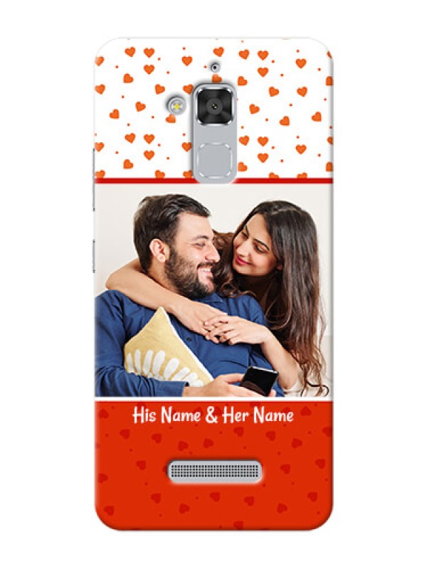Custom Asus Zenfone 3 Max ZC520TL Orange Love Symbol Mobile Cover Design