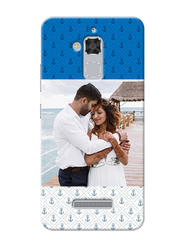 Custom Asus Zenfone 3 Max ZC520TL Blue Anchors Mobile Case Design