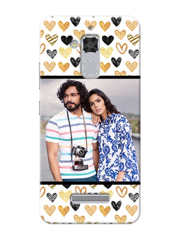 Custom Asus Zenfone 3 Max ZC520TL Colourful Love Symbols Mobile Cover Design
