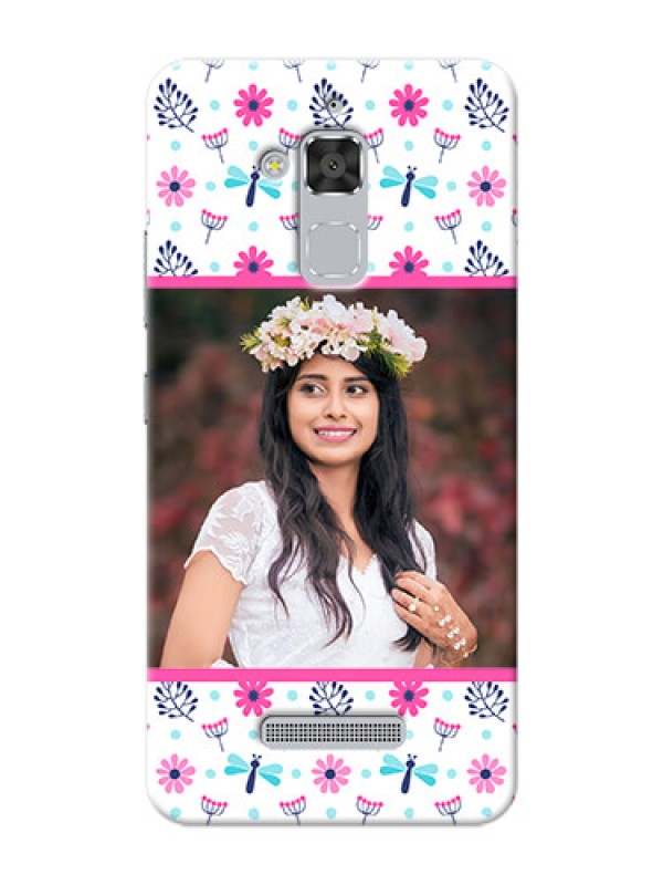 Custom Asus Zenfone 3 Max ZC520TL Colourful Flowers Mobile Cover Design