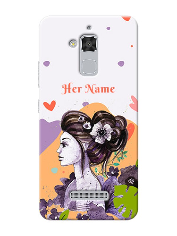 Custom zenfone 3 Max Zc520Tl Custom Mobile Case with Woman And Nature Design