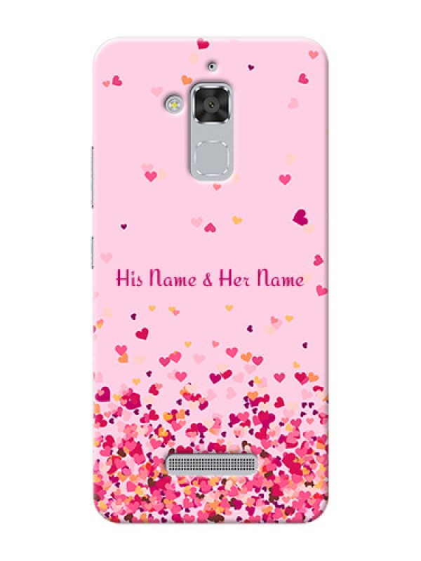 Custom zenfone 3 Max Zc520Tl Phone Back Covers: Floating Hearts Design