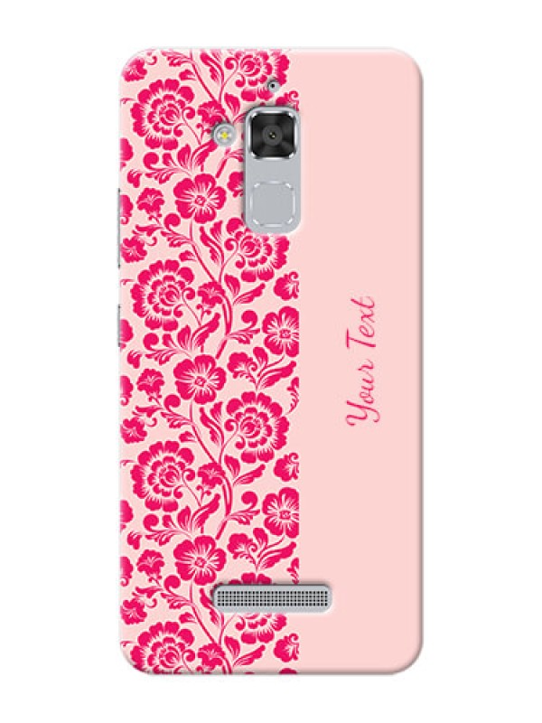 Custom zenfone 3 Max Zc520Tl Phone Back Covers: Attractive Floral Pattern Design