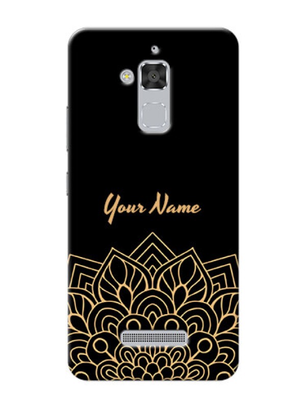 Custom zenfone 3 Max Zc520Tl Back Covers: Golden mandala Design