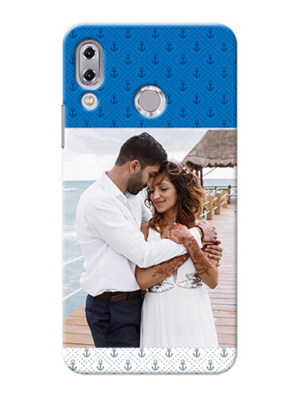 Custom Asus Zenfone 5Z ZS620KL Blue Anchors Mobile Case Design