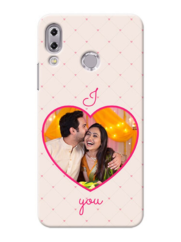 Custom Asus Zenfone 5Z ZS620KL Love Symbol Picture Upload Mobile Case Design