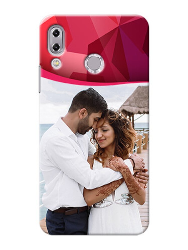 Custom Asus Zenfone 5Z ZS620KL Red Abstract Mobile Case Design