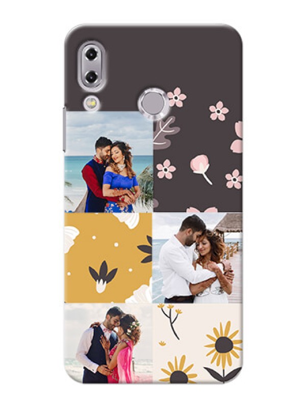 Custom Asus Zenfone 5Z ZS620KL 3 image holder with florals Design