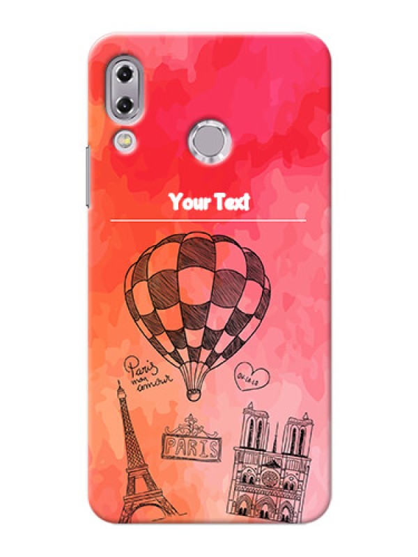 Custom Asus Zenfone 5Z ZS620KL abstract painting with paris theme Design