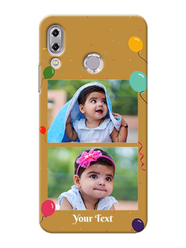 Custom Asus Zenfone 5Z ZS620KL 2 image holder with birthday celebrations Design