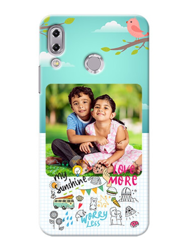 Custom Asus Zenfone 5Z ZS620KL love doodle Design
