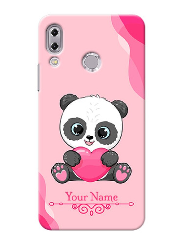 Custom zenfone 5Z Zs620Kl Mobile Back Covers: Cute Panda Design