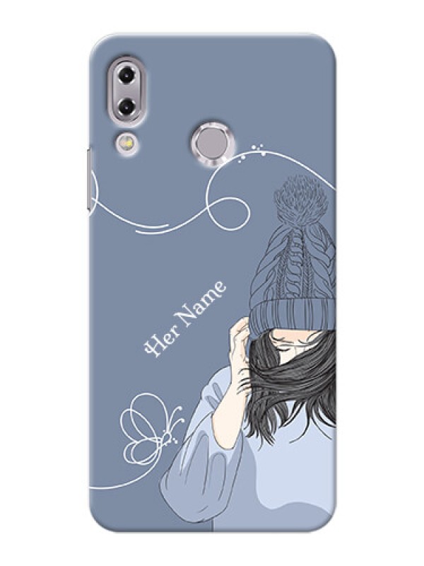 Custom zenfone 5Z Zs620Kl Custom Mobile Case with Girl in winter outfit Design