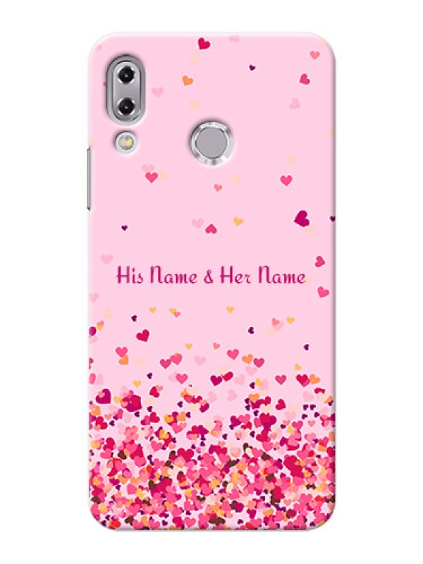 Custom zenfone 5Z Zs620Kl Phone Back Covers: Floating Hearts Design