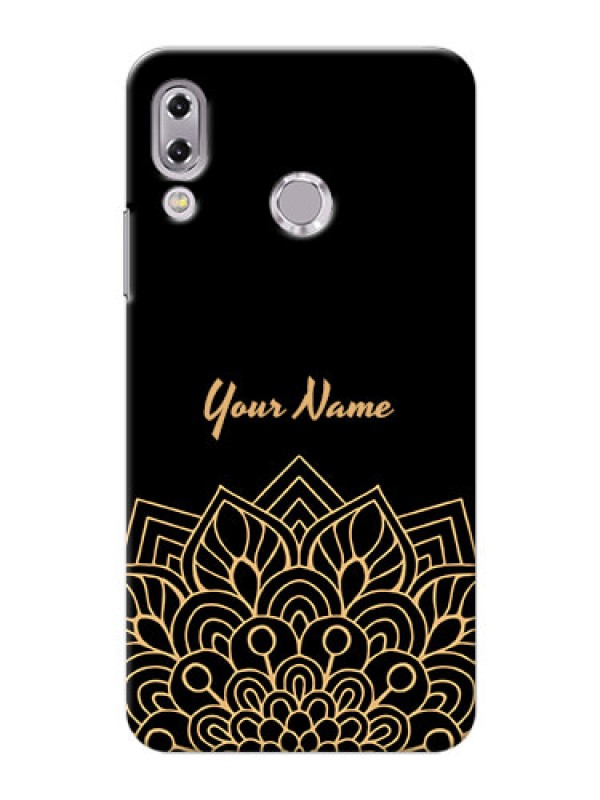Custom zenfone 5Z Zs620Kl Back Covers: Golden mandala Design