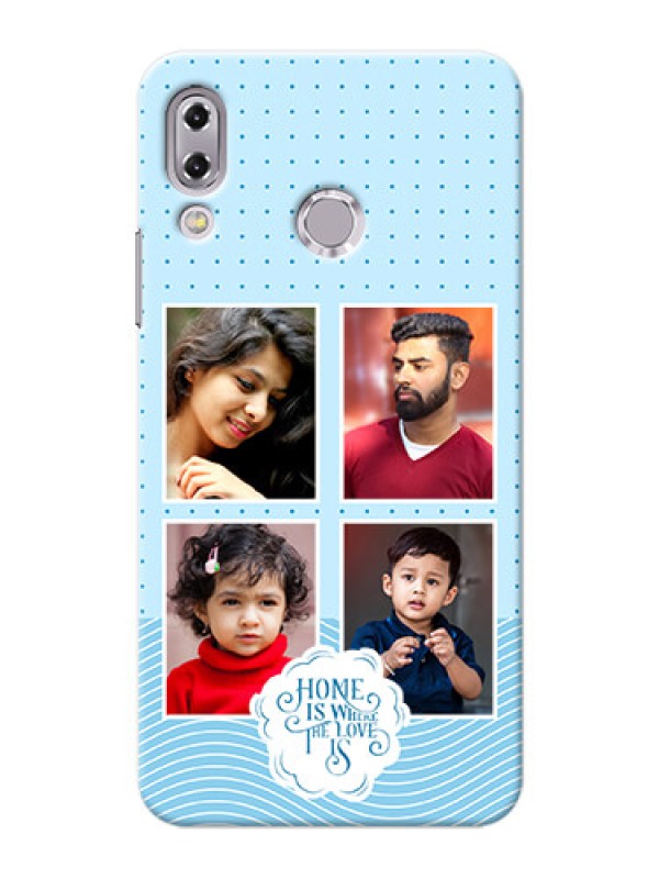Custom zenfone 5Z Zs620Kl Custom Phone Covers: Cute love quote with 4 pic upload Design