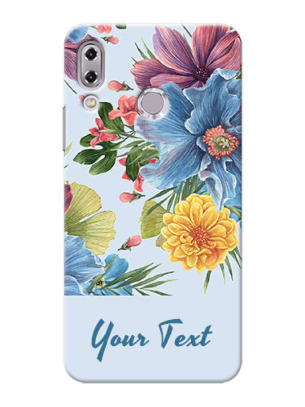Custom zenfone 5Z Zs620Kl Custom Phone Cases: Stunning Watercolored Flowers Painting Design
