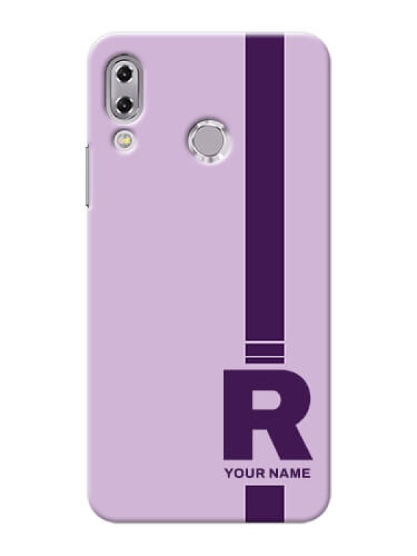 Custom zenfone 5Z Zs620Kl Custom Phone Covers: Simple dual tone stripe with name Design