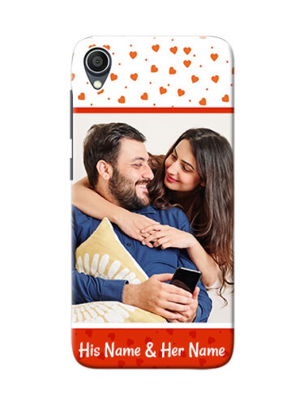 Custom Zenfone Lite L1 Phone Back Covers: Orange Love Symbol Design