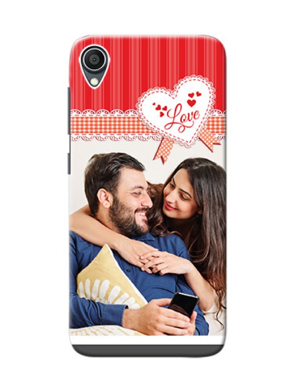 Custom Zenfone Lite L1 phone cases online: Red Love Pattern Design