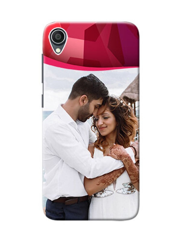 Custom Zenfone Lite L1 custom mobile back covers: Red Abstract Design