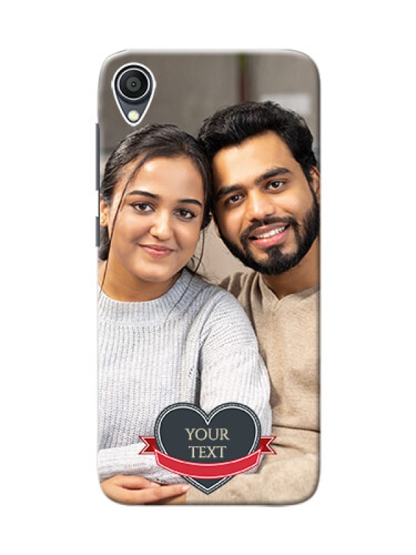 Custom Zenfone Lite L1 mobile back covers online: Just Married Couple Design
