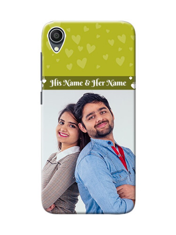 Custom Zenfone Lite L1 custom mobile covers: You & Me Heart Design