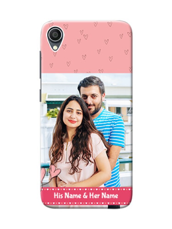 Custom Zenfone Lite L1 phone back covers: Love Design Peach Color