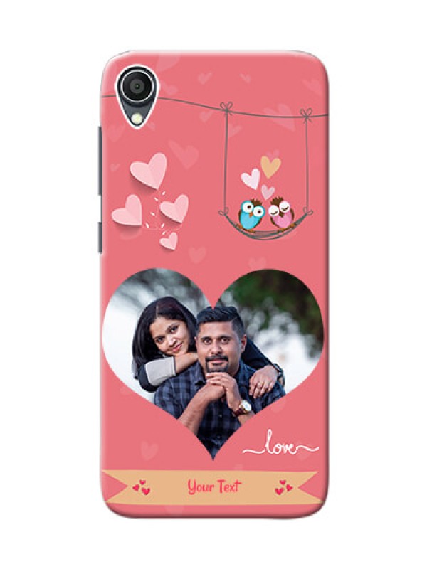 Custom Zenfone Lite L1 custom phone covers: Peach Color Love Design 