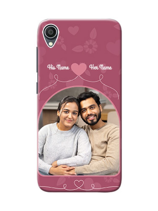 Custom Zenfone Lite L1 mobile phone covers: Love Floral Design