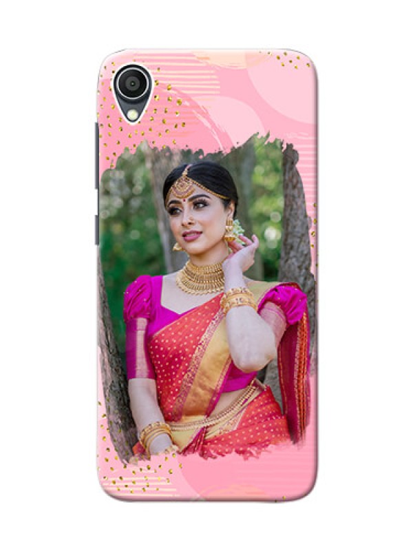 Custom Zenfone Lite L1 Phone Covers for Girls: Gold Glitter Splash Design